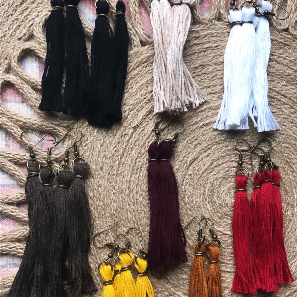 Tassel earrings (2 pairs!)